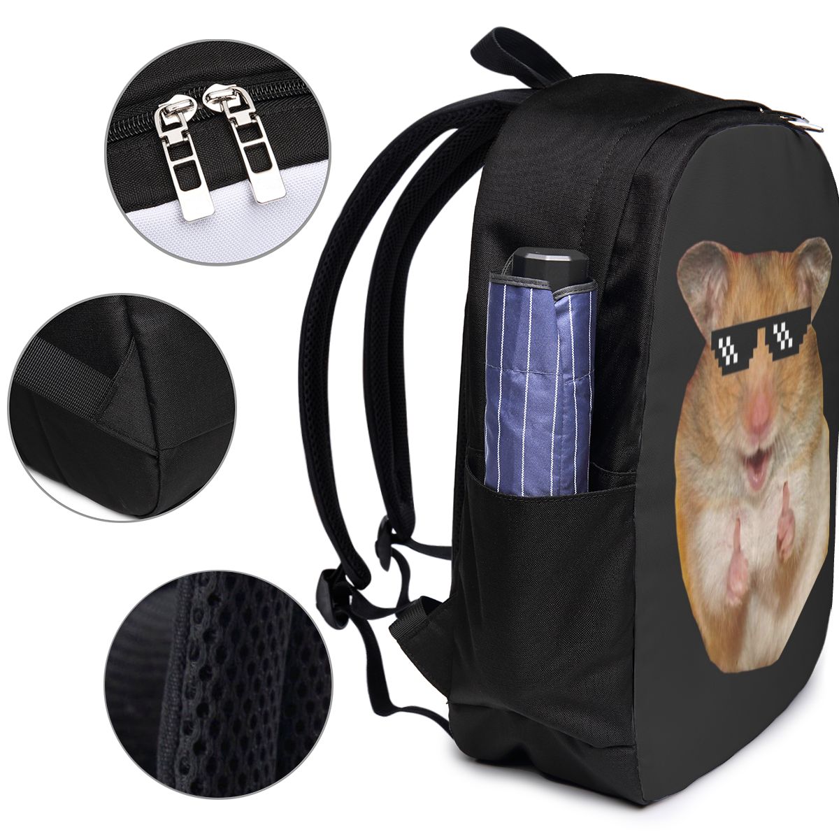 Funny Hamster Backpack Travel  - огляд і ціна Laptop Bag