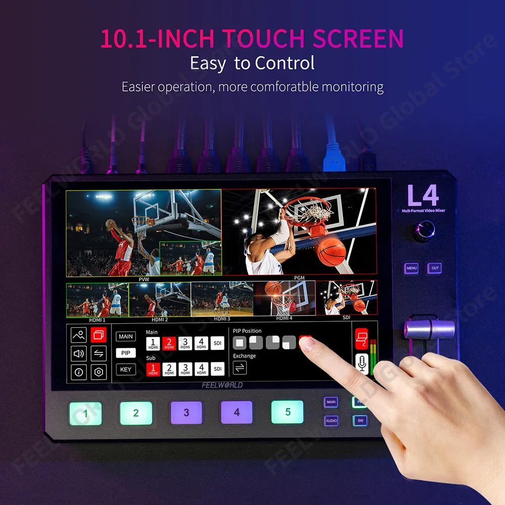 FEELWORLD L4 10.1 Inch Multi C - огляд і ціна Hdmi Cable
