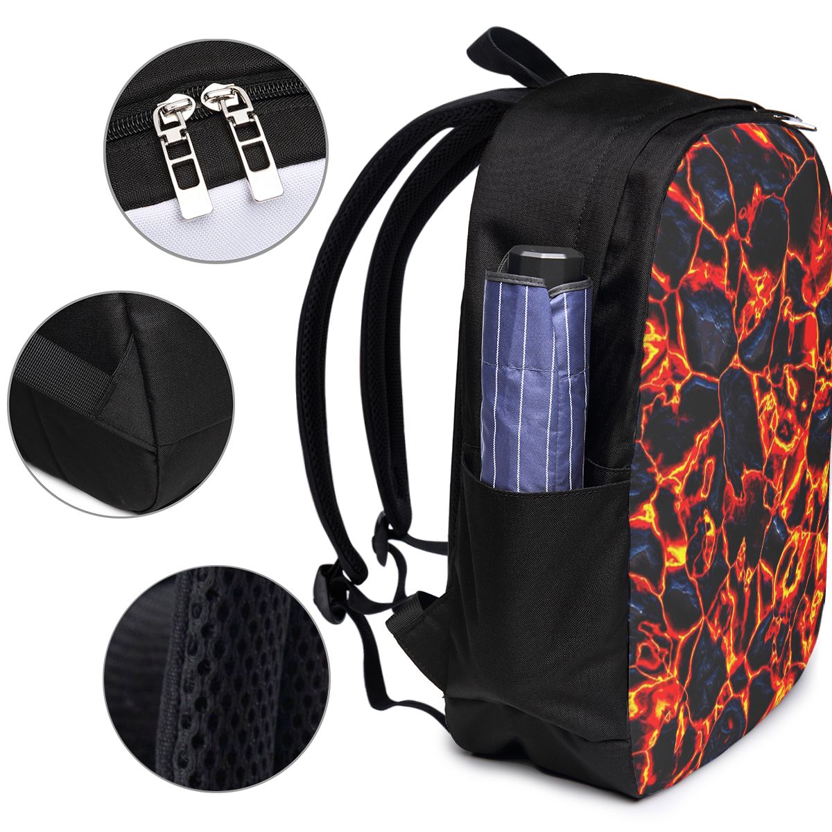Magma Volcano Lava Fire Backpa - огляд і ціна Laptop Bag
