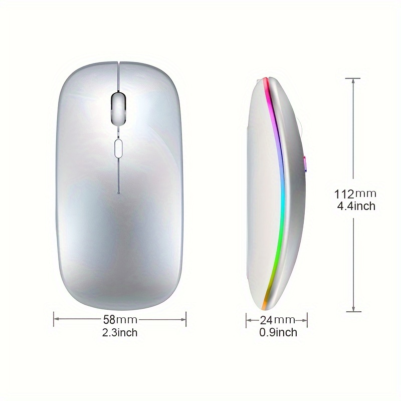 Wireless Mouse RGB Rechargeabl - огляд і ціна Laptop Mouse