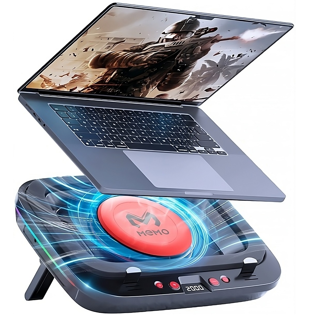 Memo Laptop Cooler with LED Di - огляд і ціна Laptop Cooling Pad
