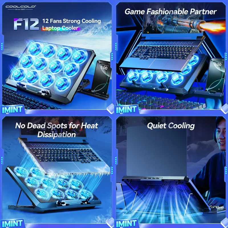 COOLCOLD Laptop Cooling Pad wi - огляд і ціна Laptop Cooling Pad