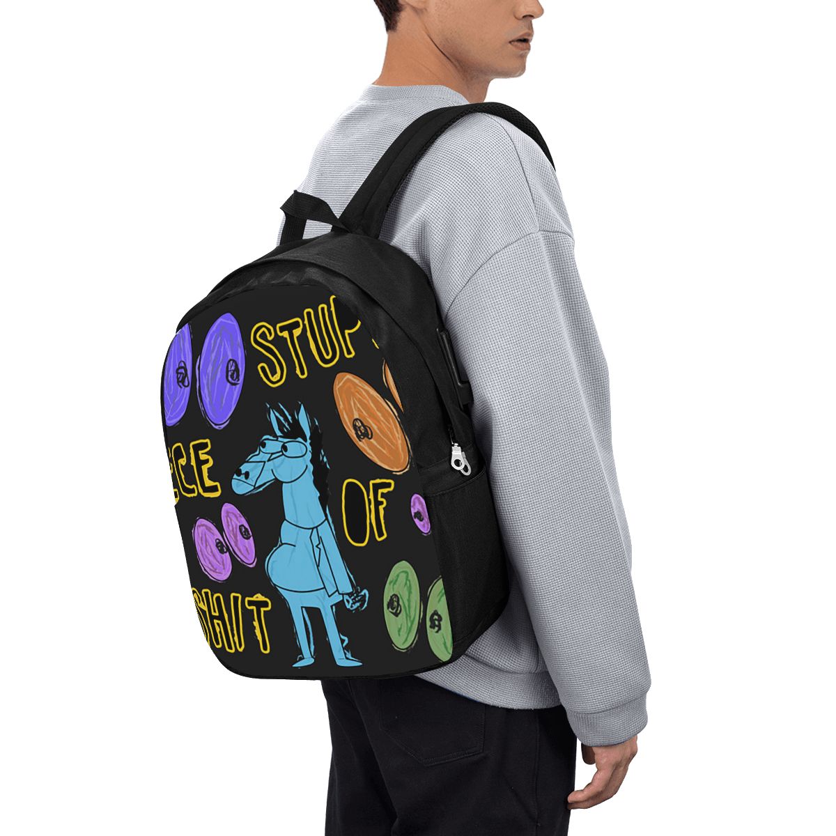 Cartoon Bojack Horseman Stupid - огляд і ціна Laptop Bag